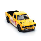 1/64 NISSAN HAKOTORA PICK UP TRUCK "MOTUL" Livery Model Car -YELLOW-