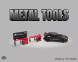 American Diorama 1/64 METAL TOOLS Garage Accessories 