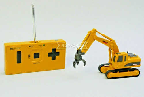 RC Micro 1/64 EXCAVATOR D90 Micro RC Construction Truck W/ GRAPPLER 27MHZ