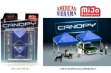 American Diorama 1/64 CANOPY Car Covers (2pcs) Die Cast Metal