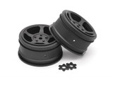 HPI 1/10 Vintage TA2 Wheels 26mm Wide 0mm Offset (2pcs) -BLACK- #160336