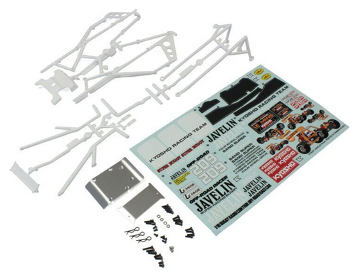 Kyosho Javelin BODY FRAME W/ Decals *WHITE* #OTB247W