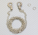 1/10 Scale METAL CHAIN W/ LATCH Hook SILVER Chain 36" Long -SILVER-