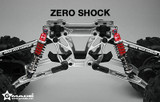 RC 1/10 TRUCK Suspension ZERO SHOCK 104MM SHOCKS Aluminum RED  #gm20201