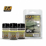 AK Interactive Dust & Dirt Deposits Weathering Set AK4060