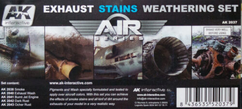 AK Interactive EXHAUST & STAINS WEATHERING Set AK2037