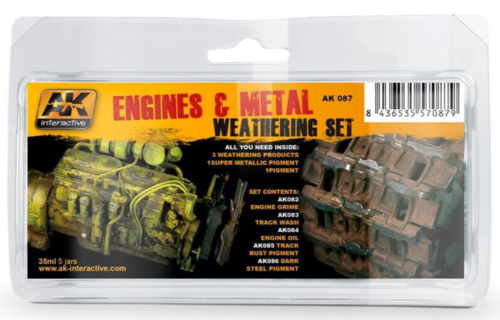 AK Interactive ENGINE And METAL Weathering Set AK087