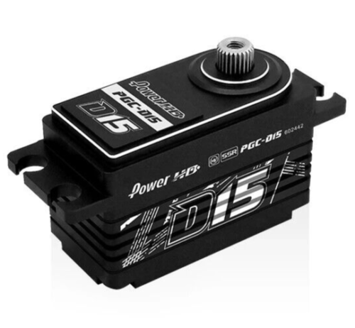 1/10 Drift Low Profile SERVO Brushless Program High Speed D15 -BLACK-