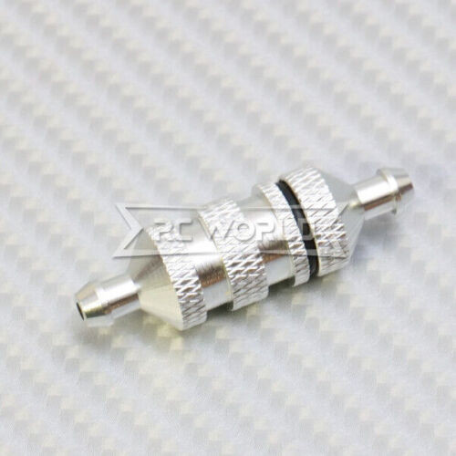 RC 1/10 Nitro Engine FUEL FILTER For Gas Lines -SILVER-