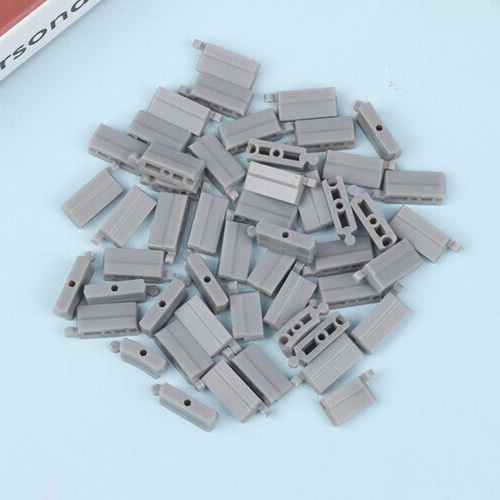 RC 1/76 Micro PLASTIC BARRIERS For Tracks (50pcs) -GRAY-