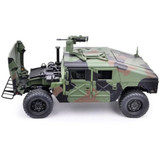 RC 1/10 HUMVEE 4X4 Military Truck 2-Speed W/Sound/LED/ *RTR* Green Camo