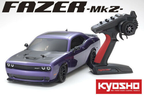 Kyosho 1/10 DODGE CHALLENGER SRT HELLCAT W/ 11.1V Battery & Charger -RTR- 35MPH+