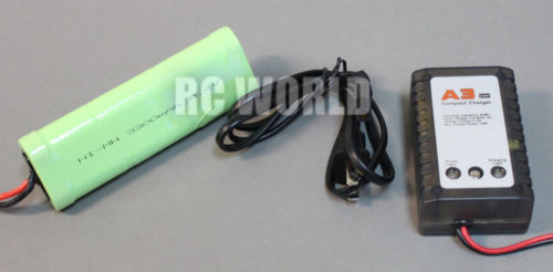 RC BATTERY 8.4V 3300MAH Hump 7 Cell + QUICK CHARGER 