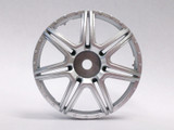 Tetsujin MARGUERITE Car Wheels INSERTS Disk  Adjustable Offset  - Matte SILVER - (4 pcs ) TT-7571