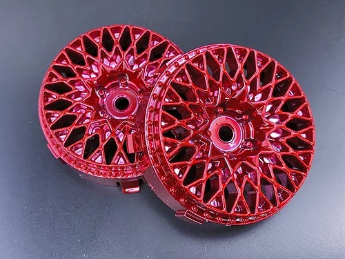 Tetsujin GRANSEEKER Car Wheels INSERTS Disk Adjustable Offset - CHROME RED- (4 pcs ) TT-8024